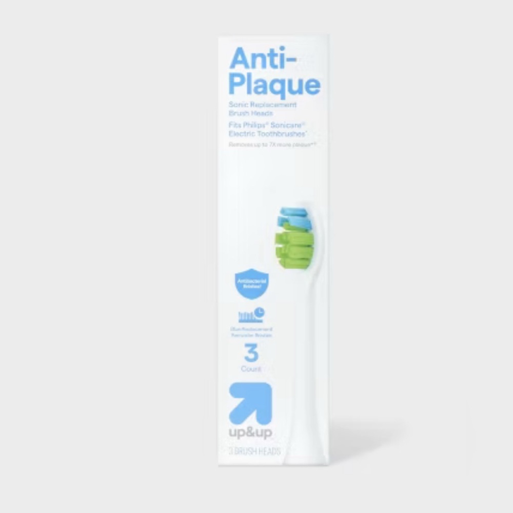 Anti-Plaque Sonic Brush Heads - 3ct - up&up